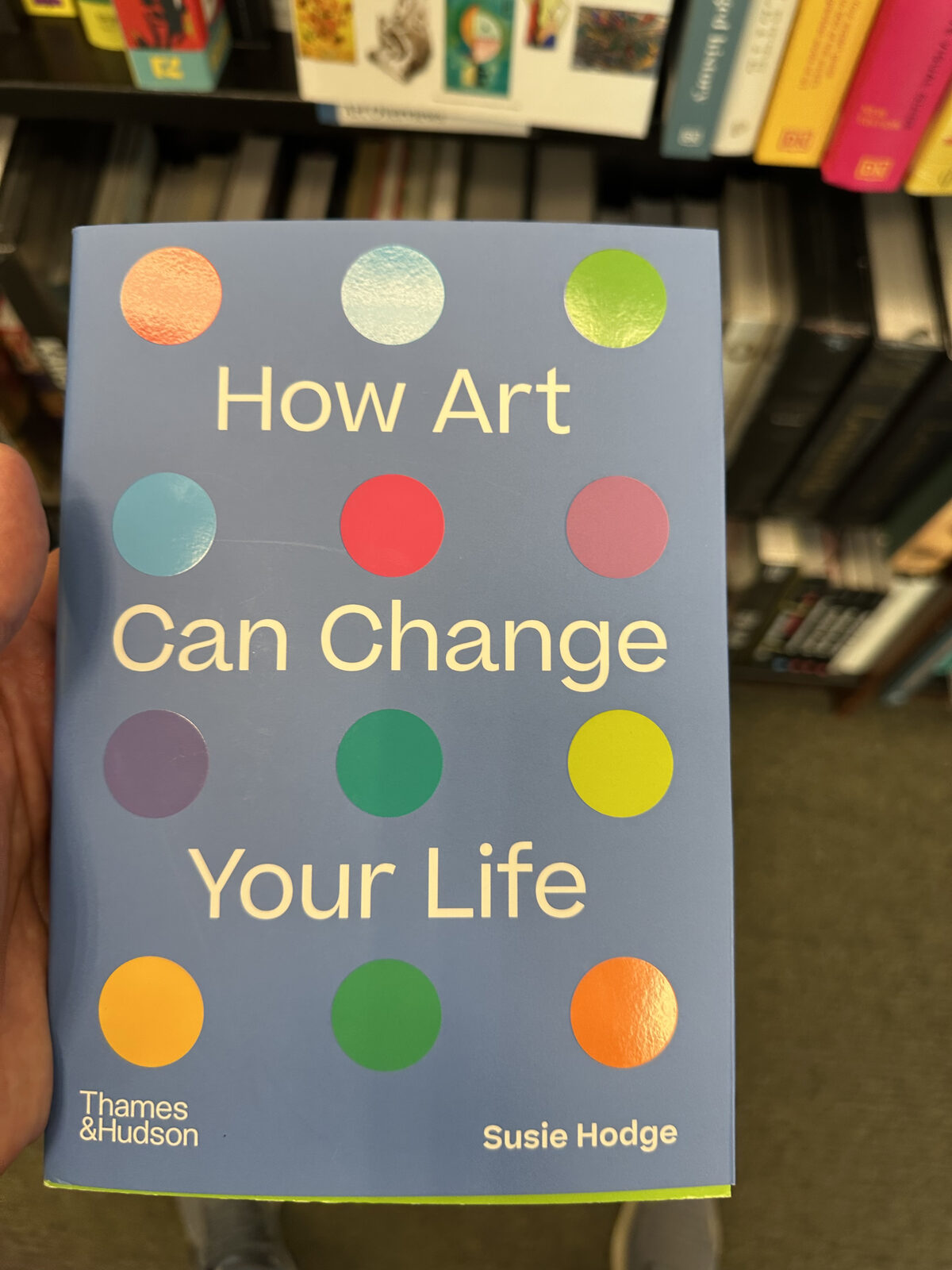 A book cover whose color scheme caught my eye at the bookstore.